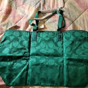 Coach Getaway Signature Nylon Weekender Bag